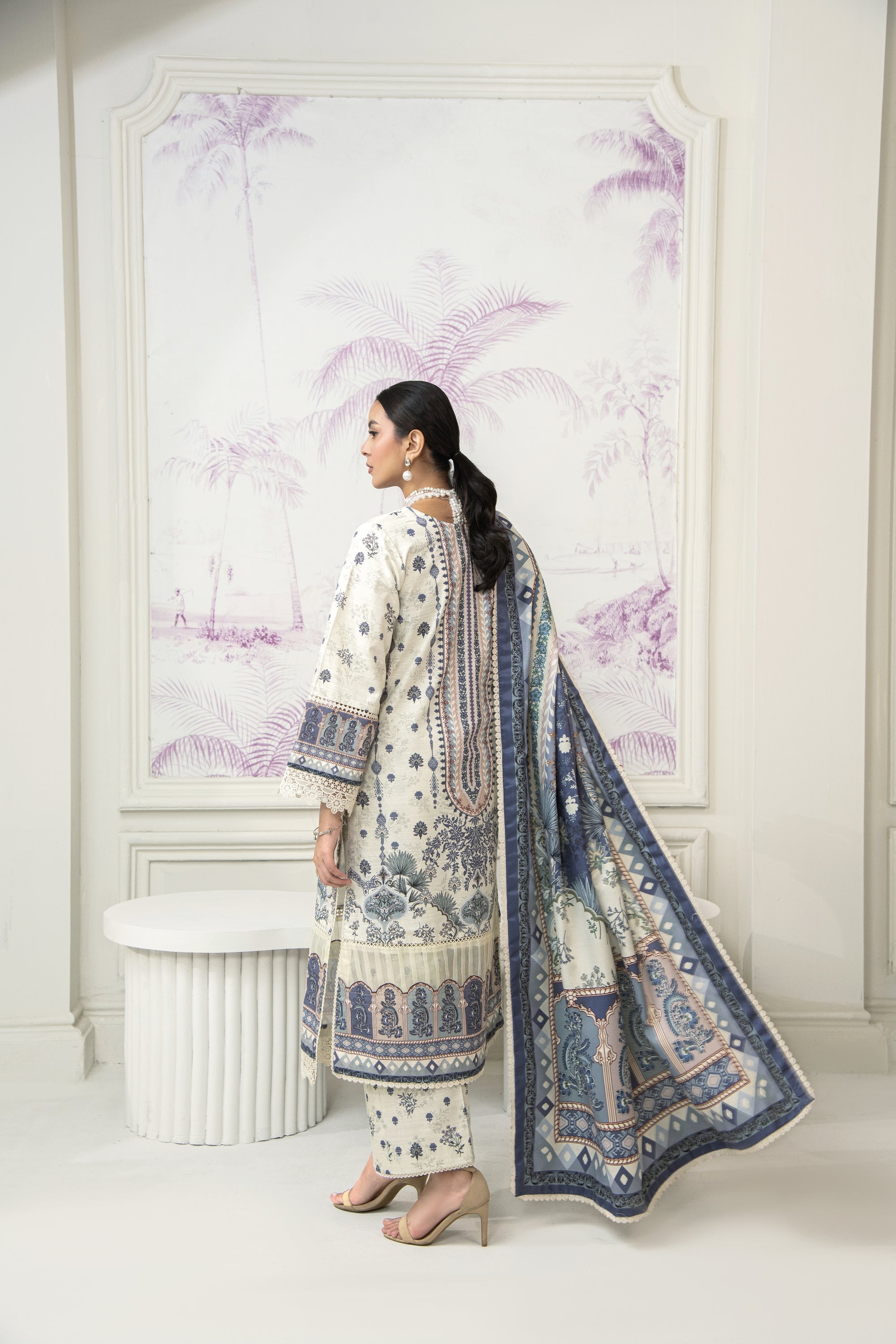 Amal Zenith Embroidered Khaddar 3 Piece Suit ALL141