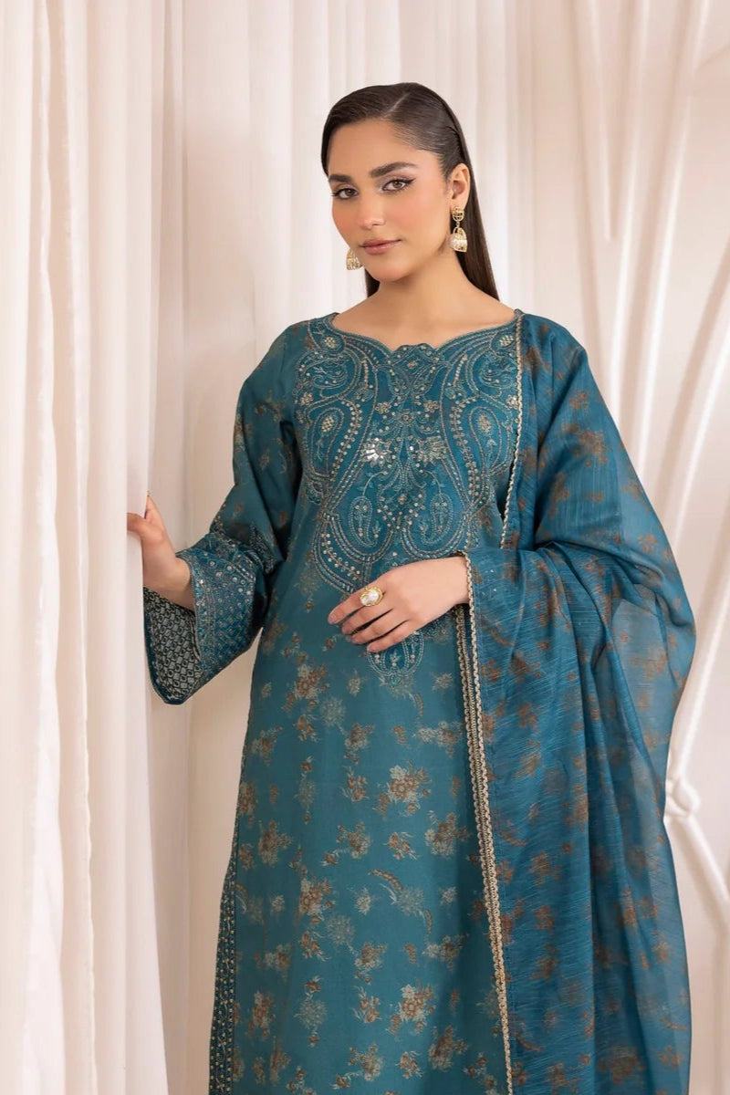 Mohagni Embroidered Cotton 3 Piece Suit MOH16