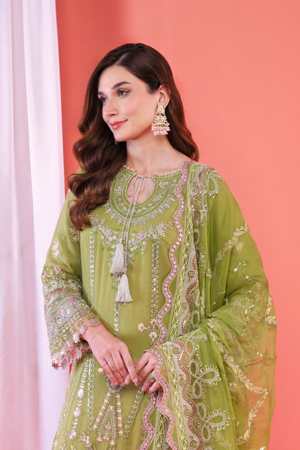 Mihrimah Embroidered Chiffon 3 Piece Suit MIH31