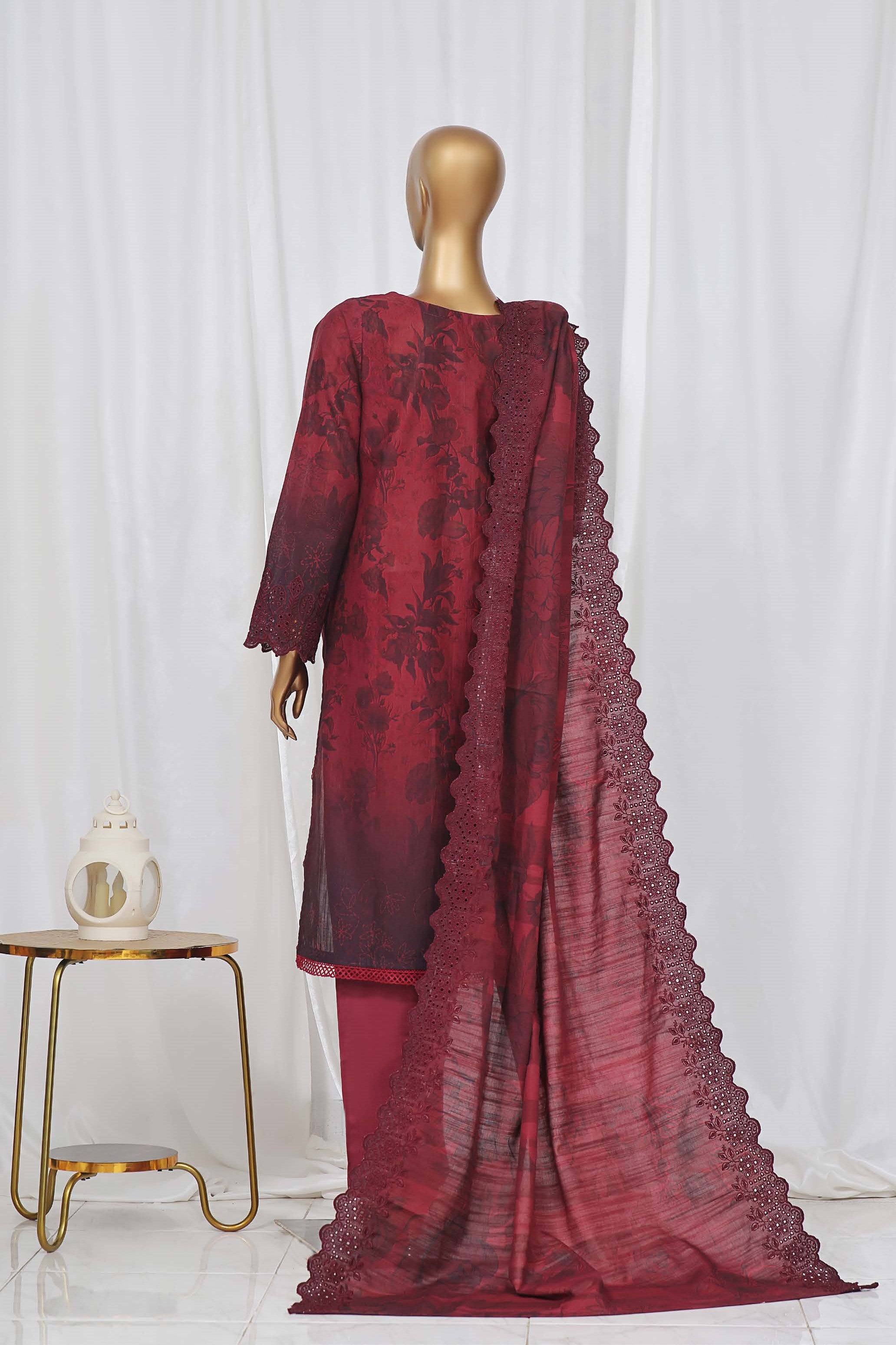 Sada Bahar Chikankari Embroidered 3 Piece Suit SBA140