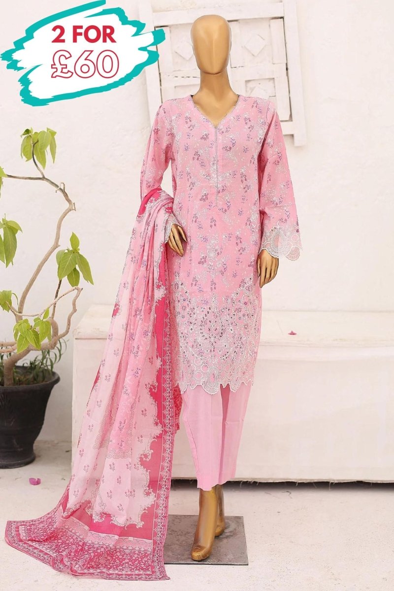 Bin Saeed Chikankari Lawn 3 Piece Suit BIN161 - Designer dhaage