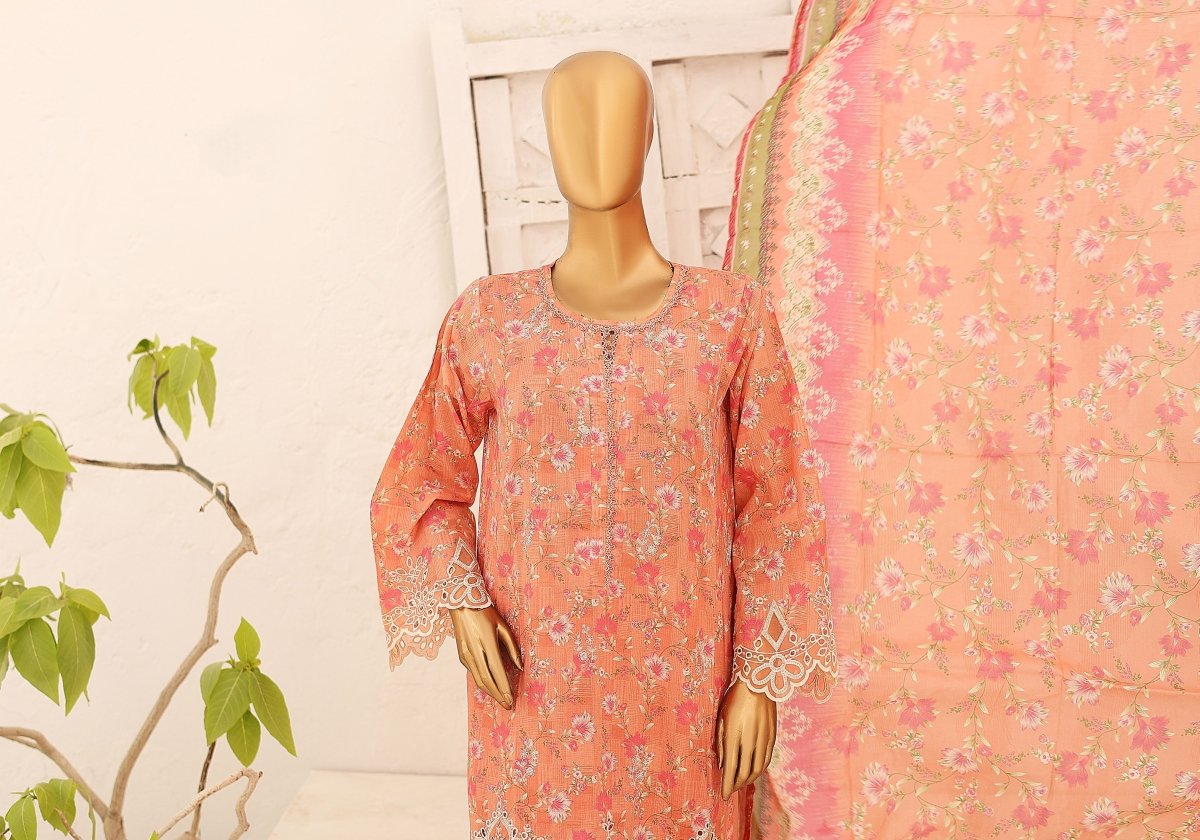 Bin Saeed Chikankari Lawn 3 Piece Suit BIN164 - Designer dhaage