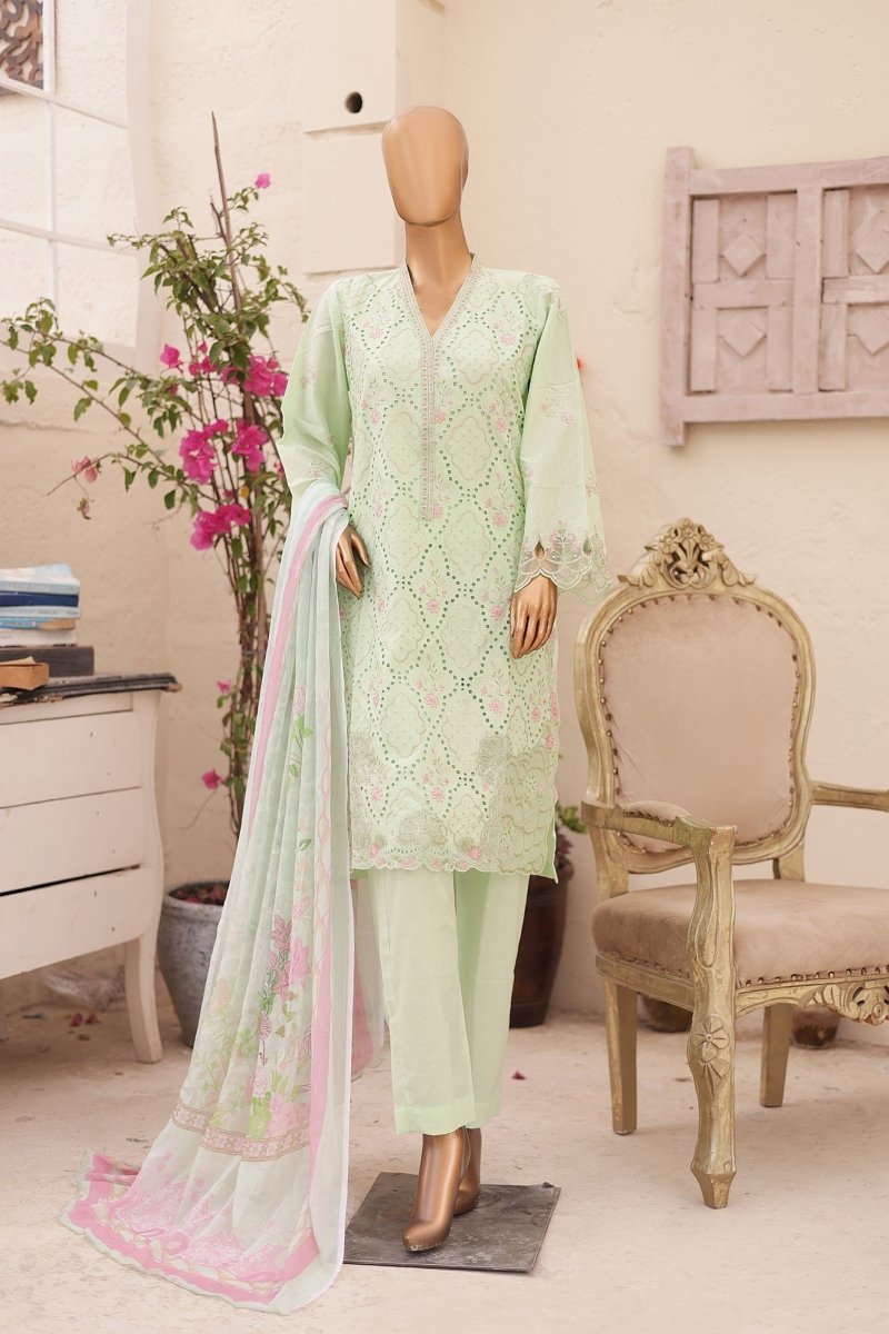 Bin Saeed Embroidered Lawn 3 Piece Pakistani Suit BIN155-Designer dhaage