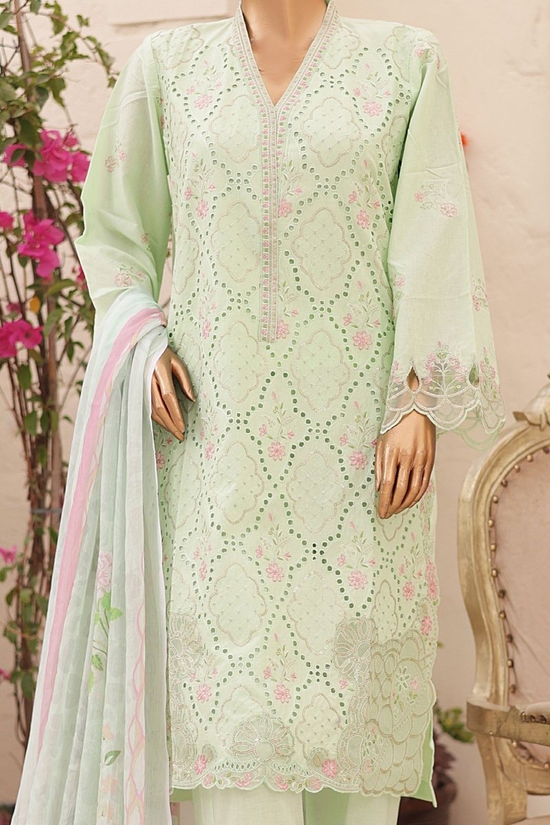 Bin Saeed Embroidered Lawn 3 Piece Pakistani Suit BIN155-Designer dhaage