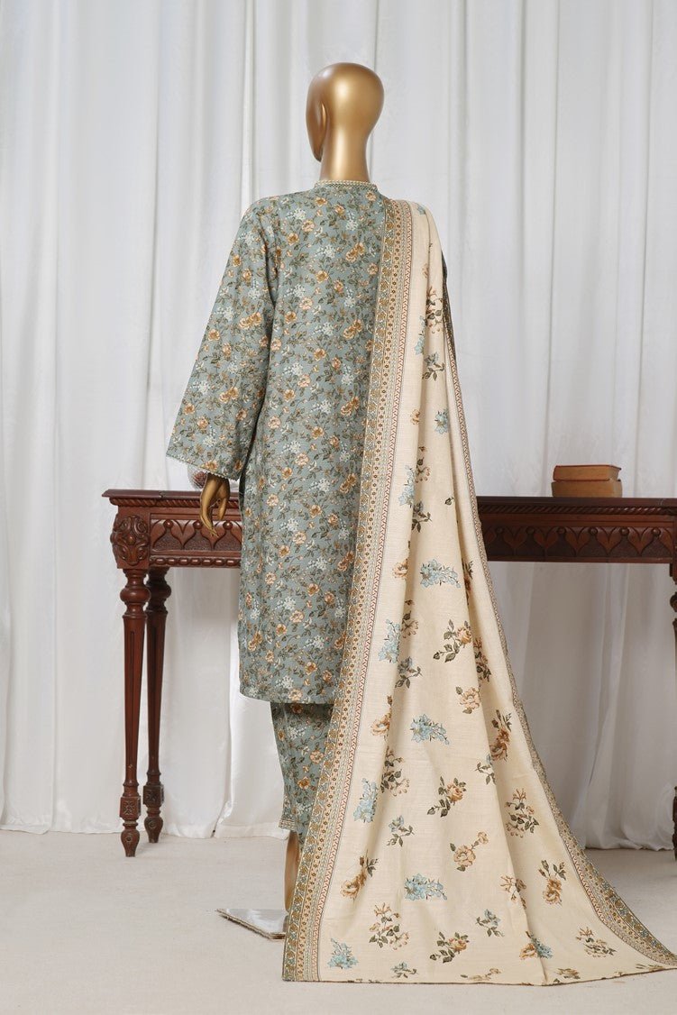 Bin Saeed Khaddar 3 Piece Suit BIN181 - Designer dhaage