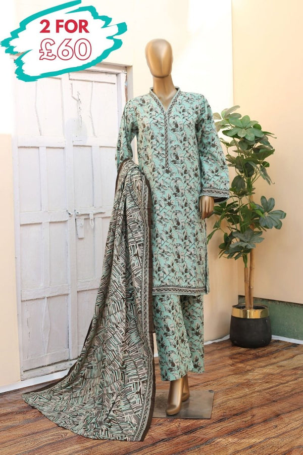 Bin Saeed Khaddar 3 Piece Suit BIN183 - Designer dhaage