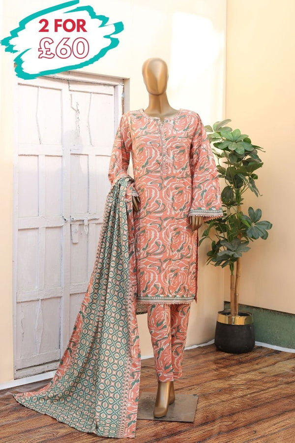 Bin Saeed Khaddar 3 Piece Suit BIN184 - Designer dhaage