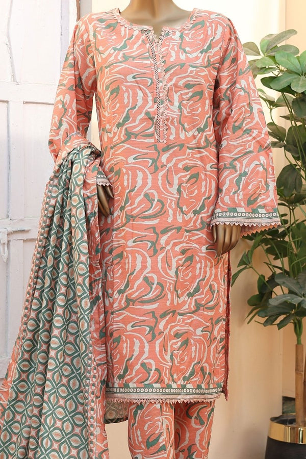 Bin Saeed Khaddar 3 Piece Suit BIN184 - Designer dhaage