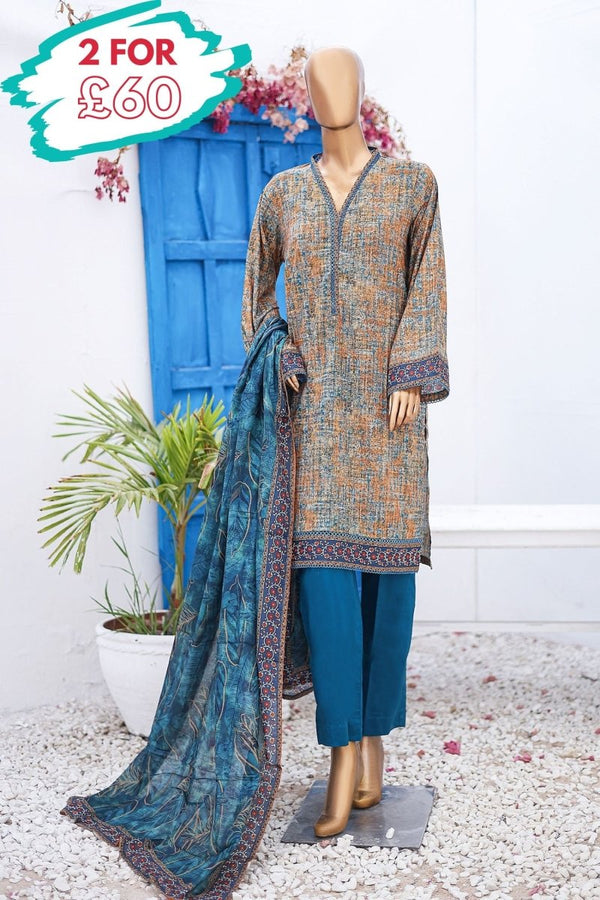 Bin Saeed Lawn 3 Piece Suit BIN169 - Designer dhaage