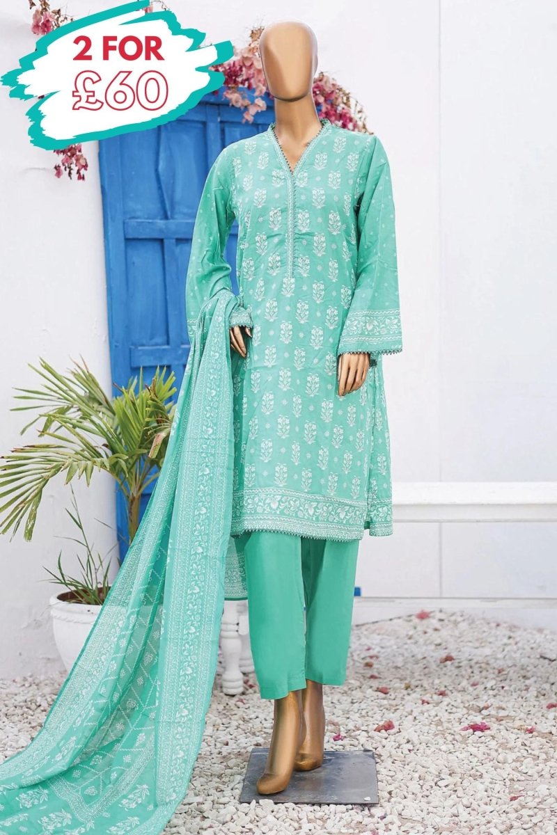 Bin Saeed Lawn 3 Piece Suit BIN170 - Designer dhaage