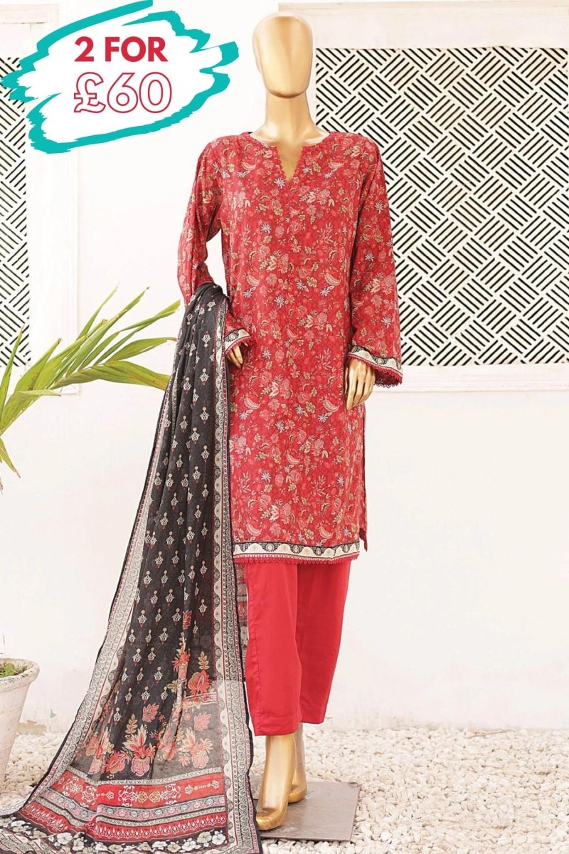 Bin Saeed Lawn 3 Piece Suit BIN172 - Designer dhaage