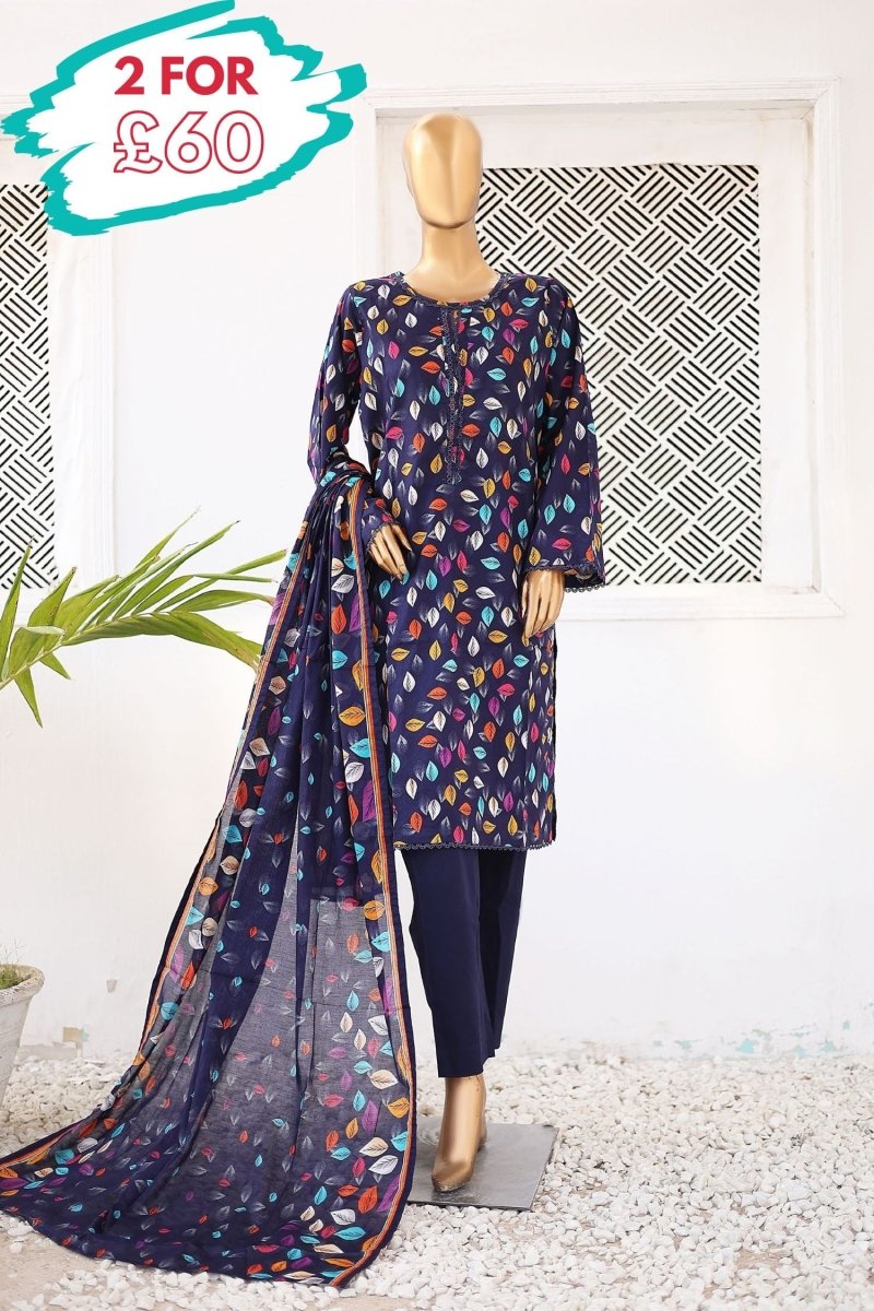 Bin Saeed Lawn 3 Piece Suit BIN173 - Designer dhaage