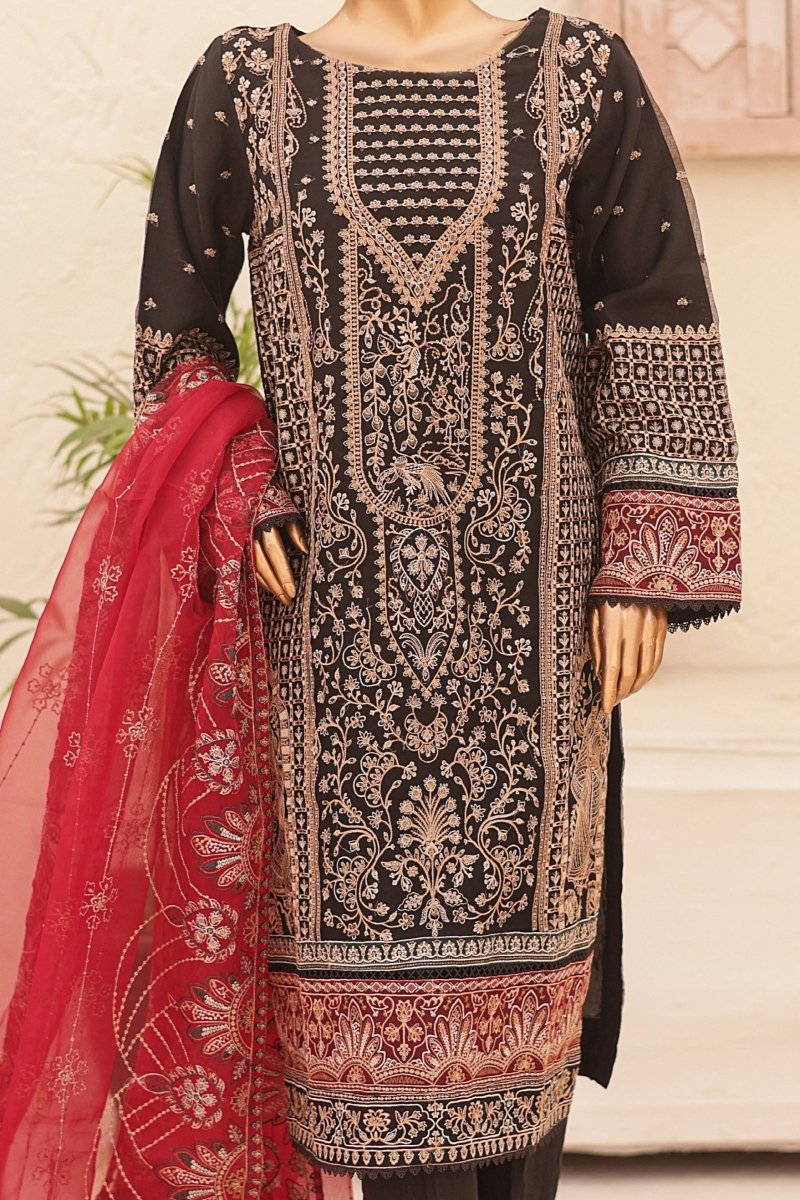 Bin Saeed Organza Party Wear Pakistani Suit BIN153-Designer dhaage