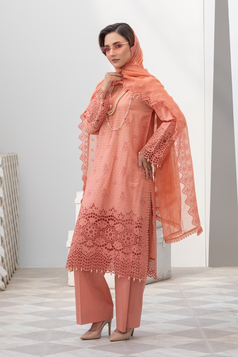 Differ Chikankari Lawn 3 Piece Pakistani Suit DIF08-Designer dhaage