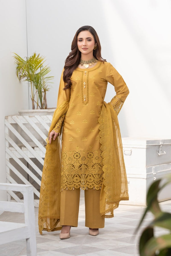 Differ Chikankari Lawn 3 Piece Suit DIF12 - Designer dhaage