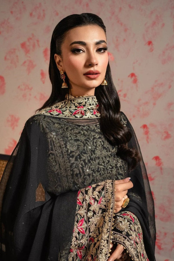 Haseens Faryal Wedding Wear Chiffon Suit HAS14 - Designer dhaage