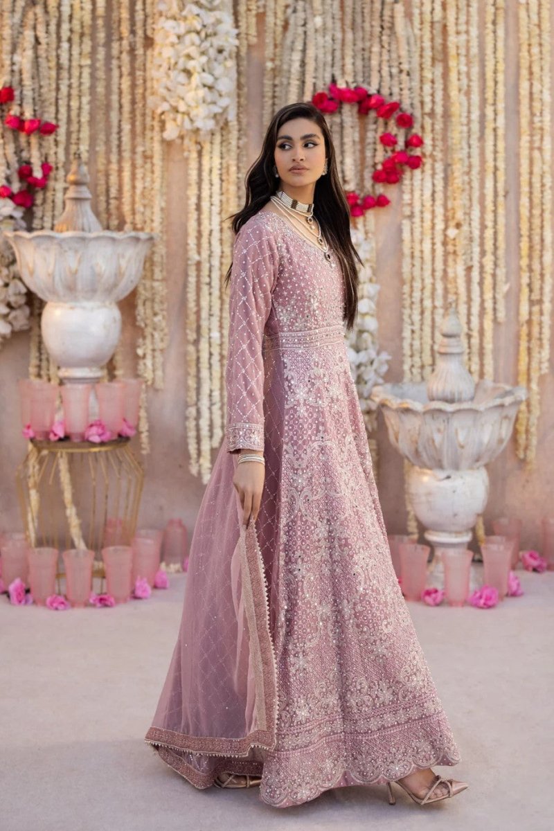 Haseens Saaz Chiffon Wedding Wear Maxi Dress HAS19 - Designer dhaage