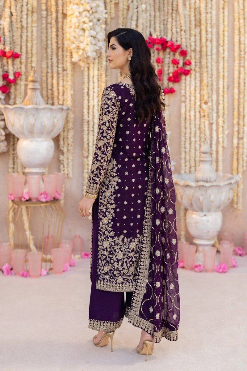 Haseens Sirab Chiffon Wedding Wear HAS18 - Designer dhaage