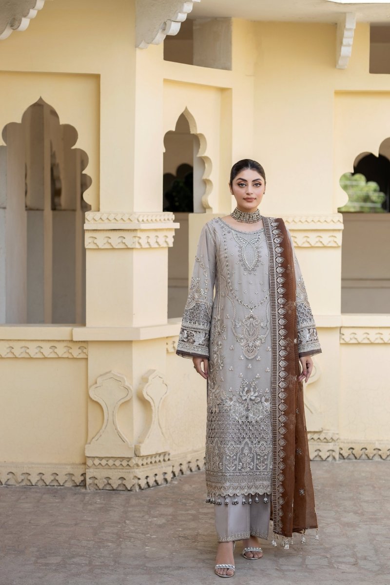 Imrozia Embellished Net Pakistani Party Wear Suit Gulbahar IMR204 - Designer dhaage