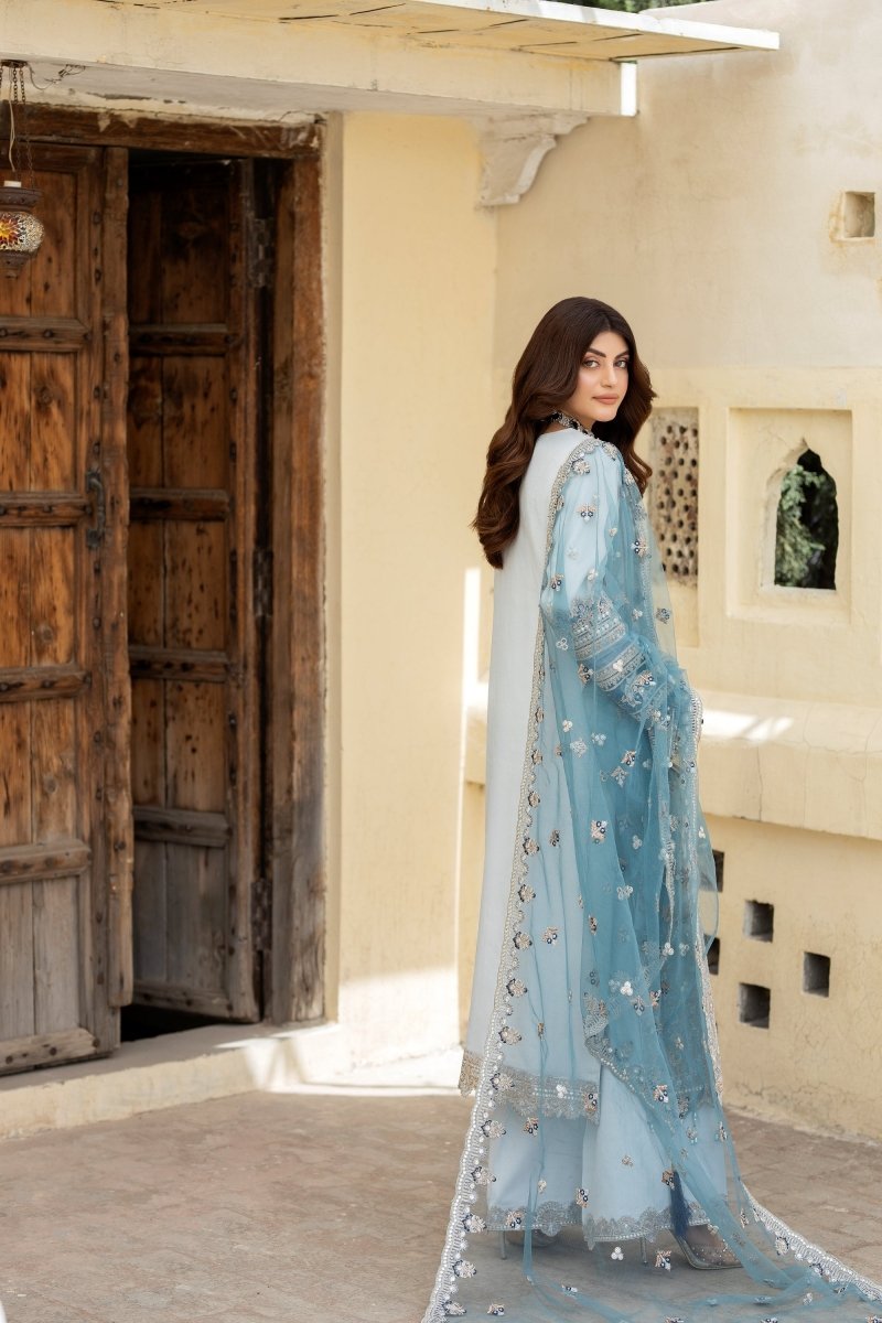 Imrozia Embellished Organza Pakistani Party Wear Suit Jahan IMR206 - Designer dhaage