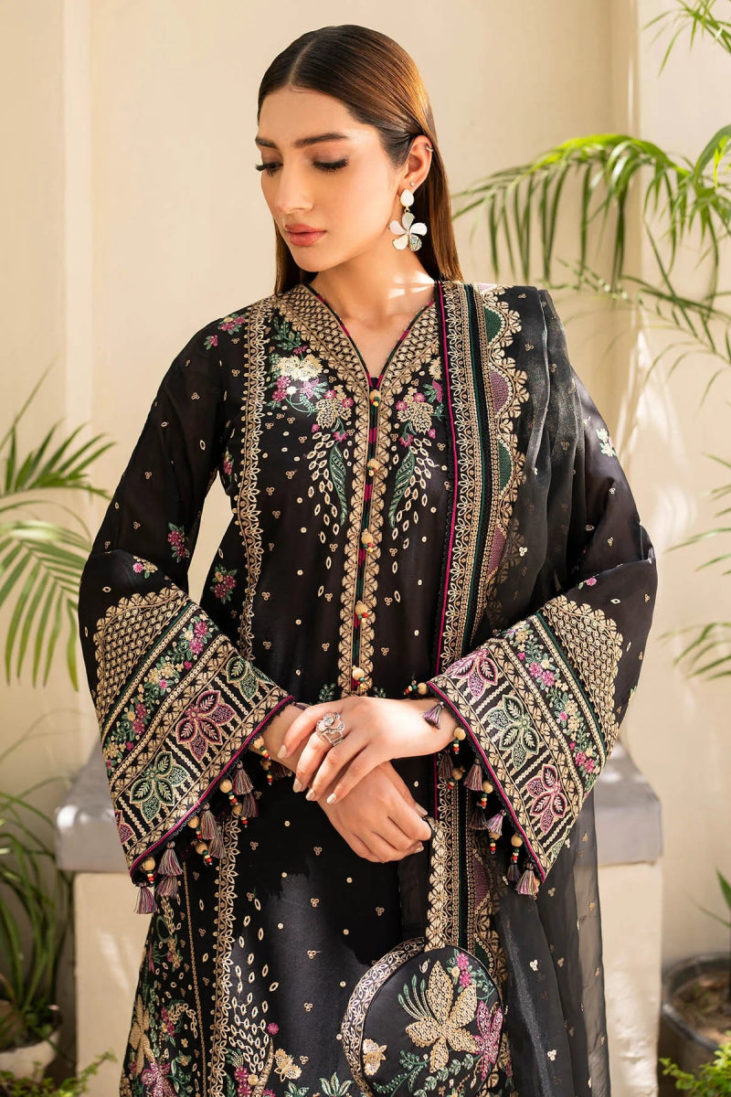 Jazmin Embroidered Lawn 3 Piece Shalwar Kameez Suit JAZ07 - Designer dhaage