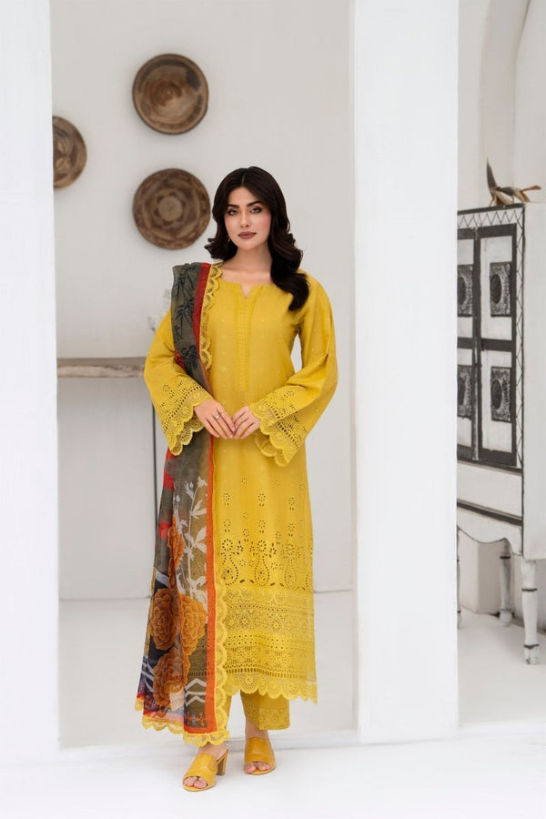 Karma Embroidered Chikankari Cotton Lawn Suit KAR119 - Designer dhaage