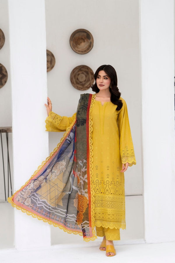 Karma Embroidered Chikankari Cotton Lawn Suit KAR119 - Designer dhaage