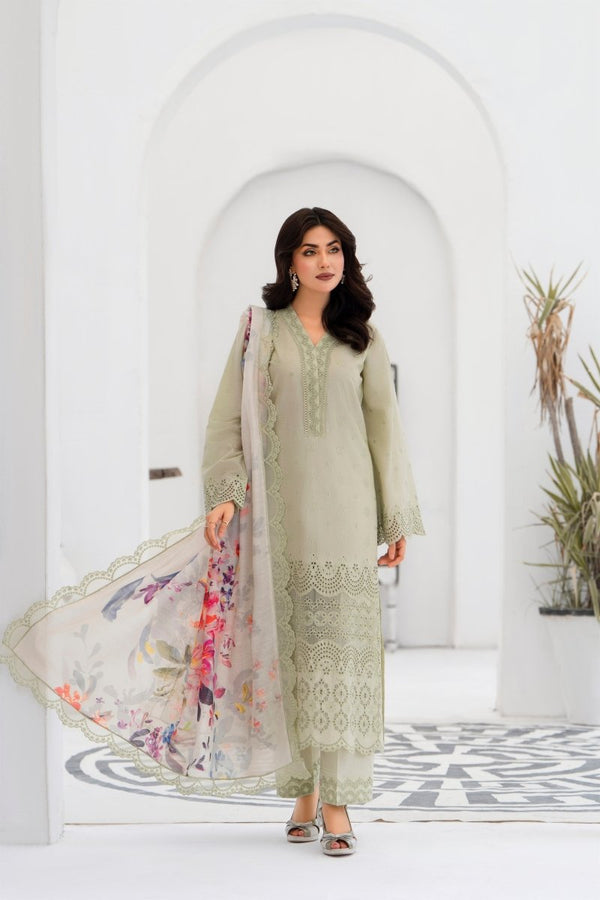 Karma Embroidered Chikankari Cotton Lawn Suit KAR120 - Designer dhaage