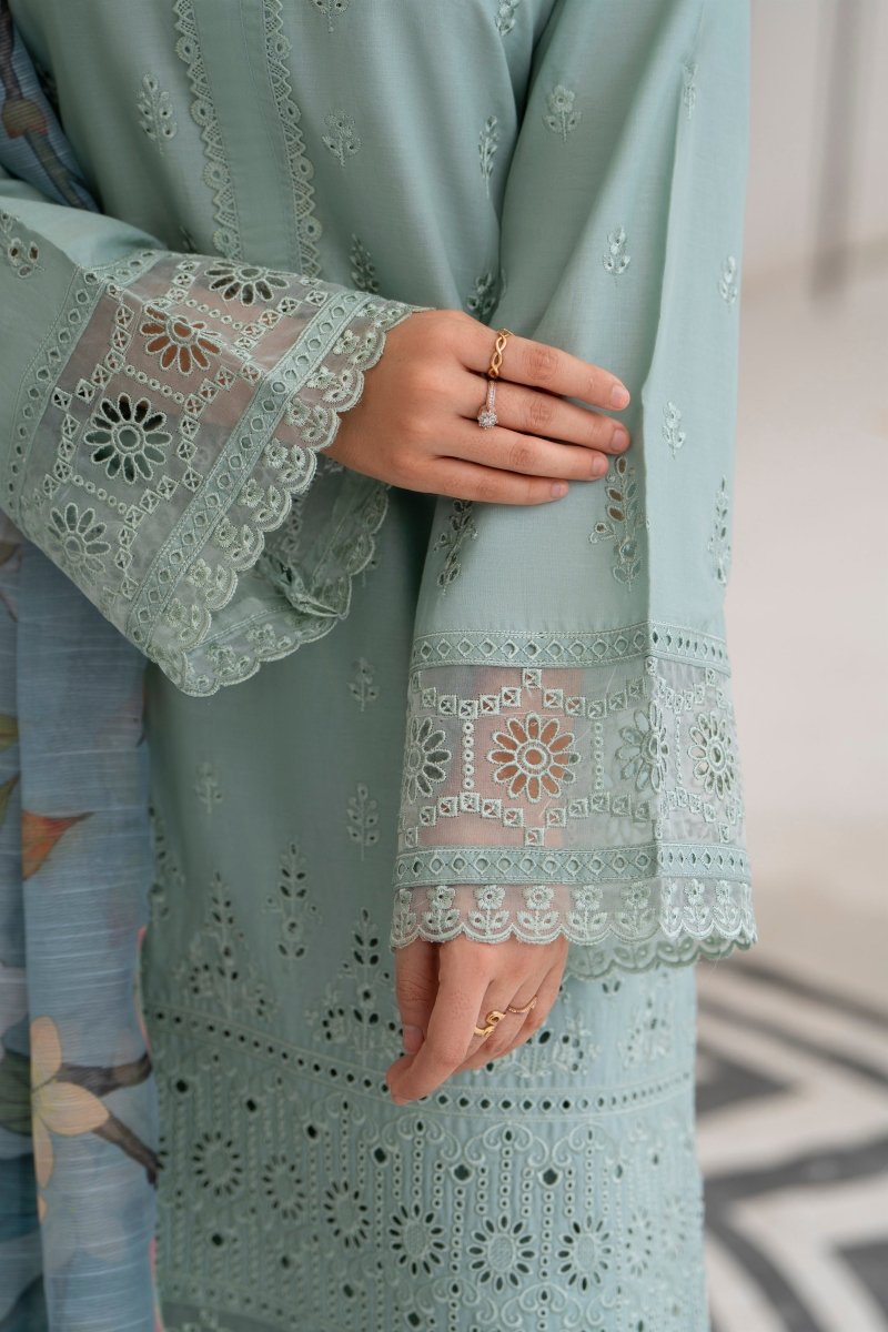 Karma Embroidered Chikankari Cotton Lawn Suit KAR128 - Designer dhaage