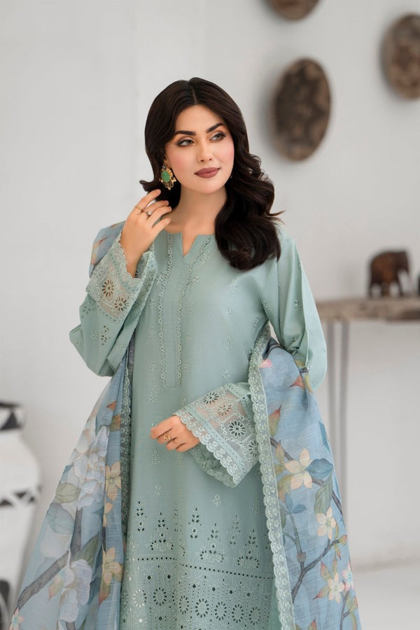 Karma Embroidered Chikankari Cotton Lawn Suit KAR128 - Designer dhaage