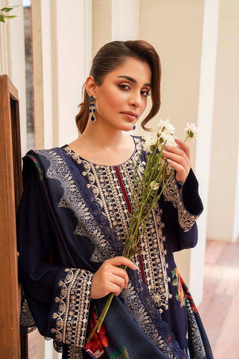 Karma Embroidered Kotrai 3 Piece Suit KAR130 - Designer dhaage