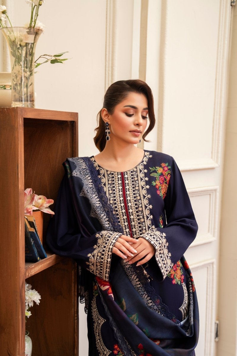 Karma Embroidered Kotrai 3 Piece Suit KAR130 - Designer dhaage