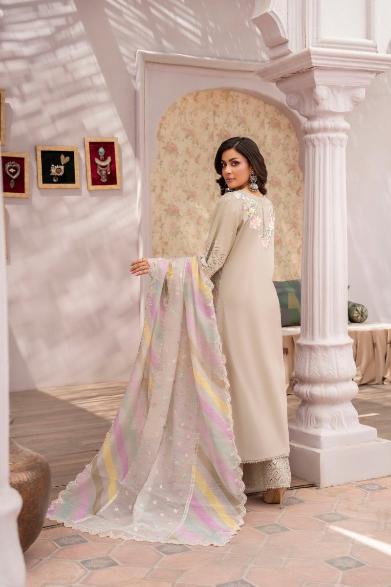 Karma Festive Embroidered Cotton Pakistani Suit KAR104 - Designer dhaage