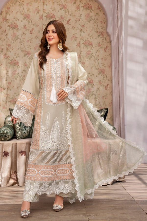 Karma Festive Embroidered Cotton Pakistani Suit KAR92 - Designer dhaage