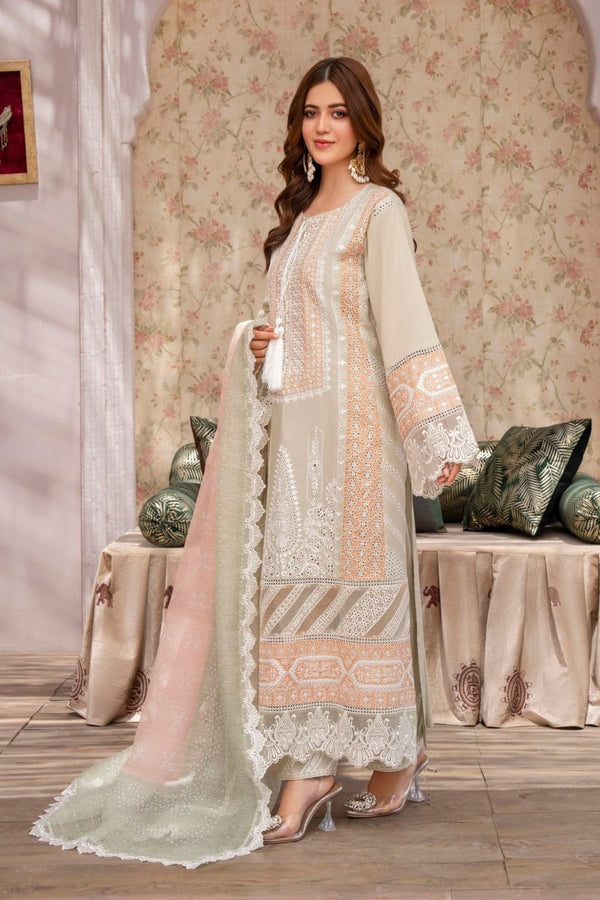 Karma Festive Embroidered Cotton Pakistani Suit KAR92 - Designer dhaage