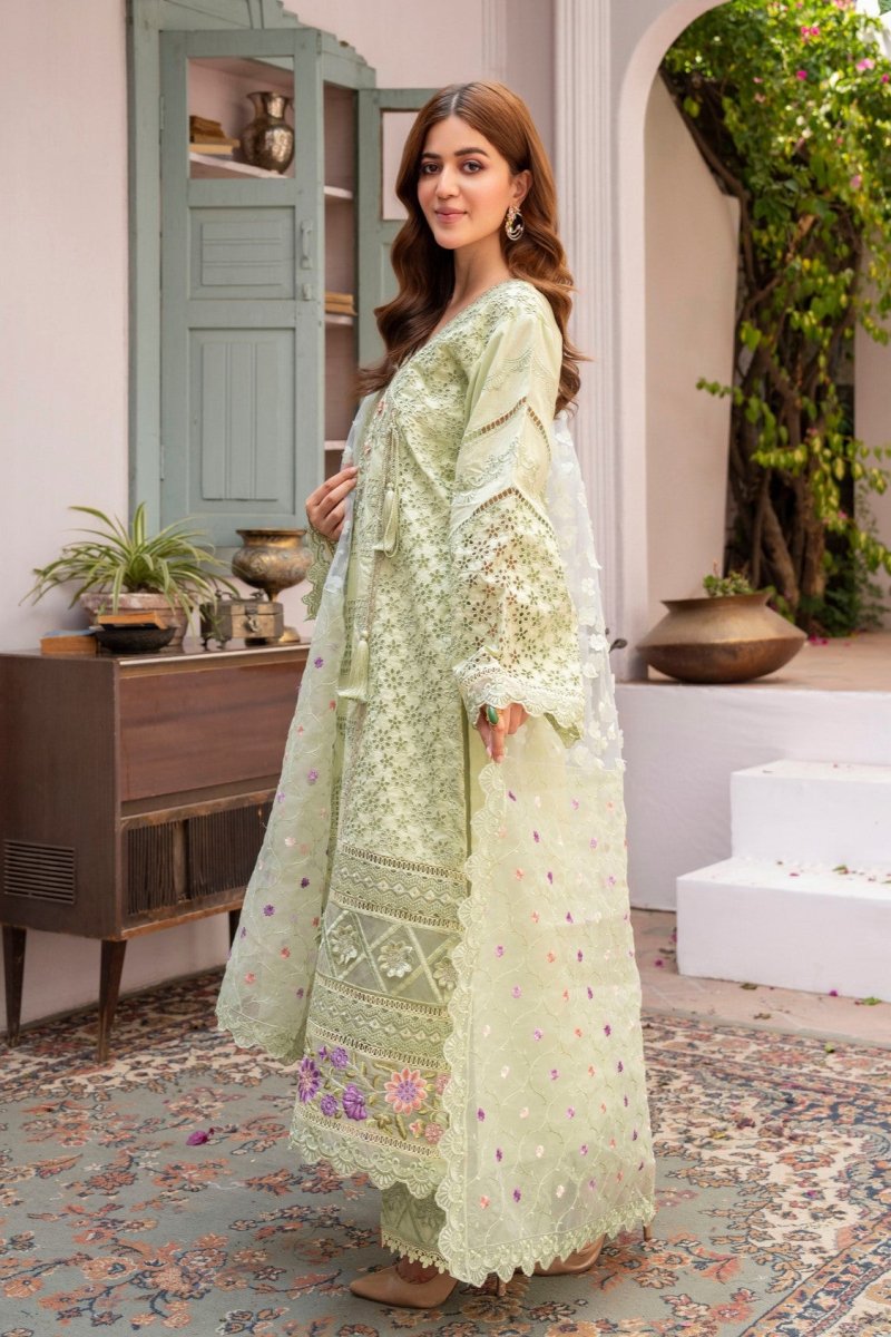 Karma Festive Embroidered Cotton Pakistani Suit KAR95 - Designer dhaage