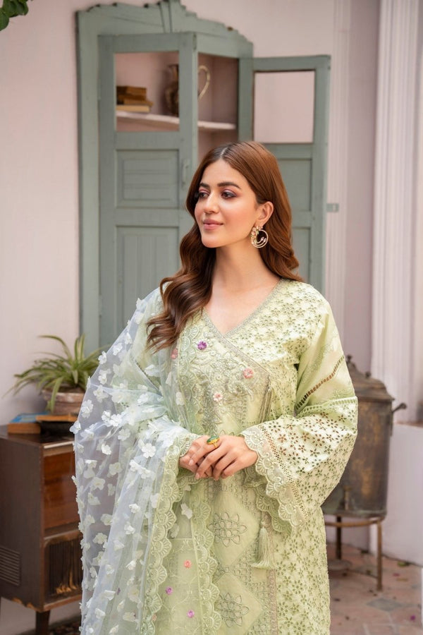 Karma Festive Embroidered Cotton Pakistani Suit KAR95 - Designer dhaage