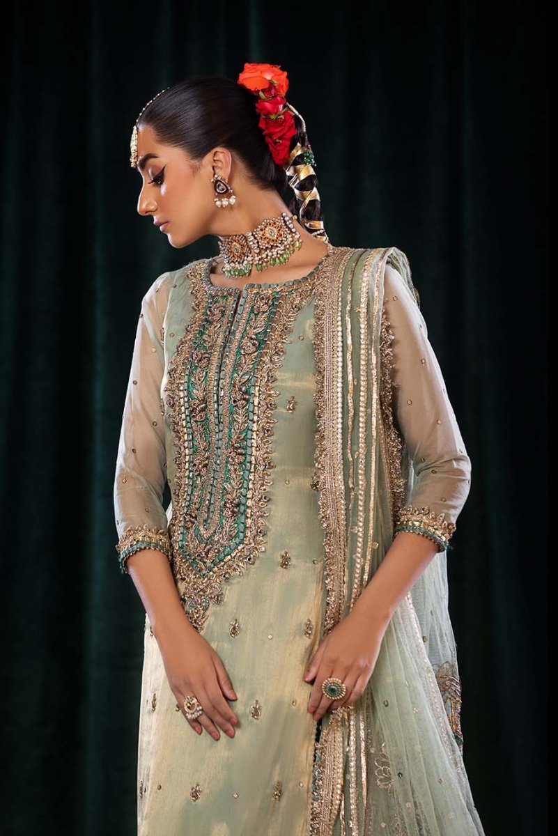 Khuda Baksh Pakistani Wedding Wear Mesuri Suit KHB03 - Designer dhaage