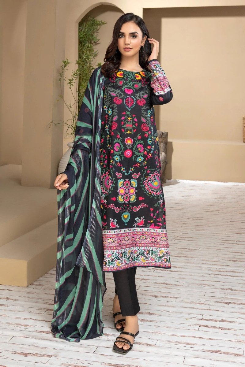 Limelight Cambric Pakistani 3 Piece Suit LIM360-Designer dhaage