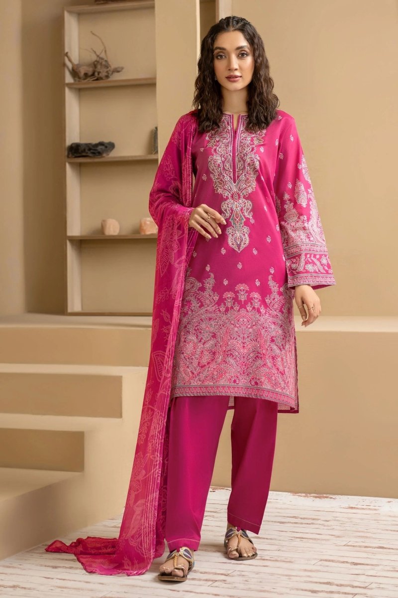 Limelight Embroidered Cambric Pakistani 3 Piece Suit LIM349-Designer dhaage