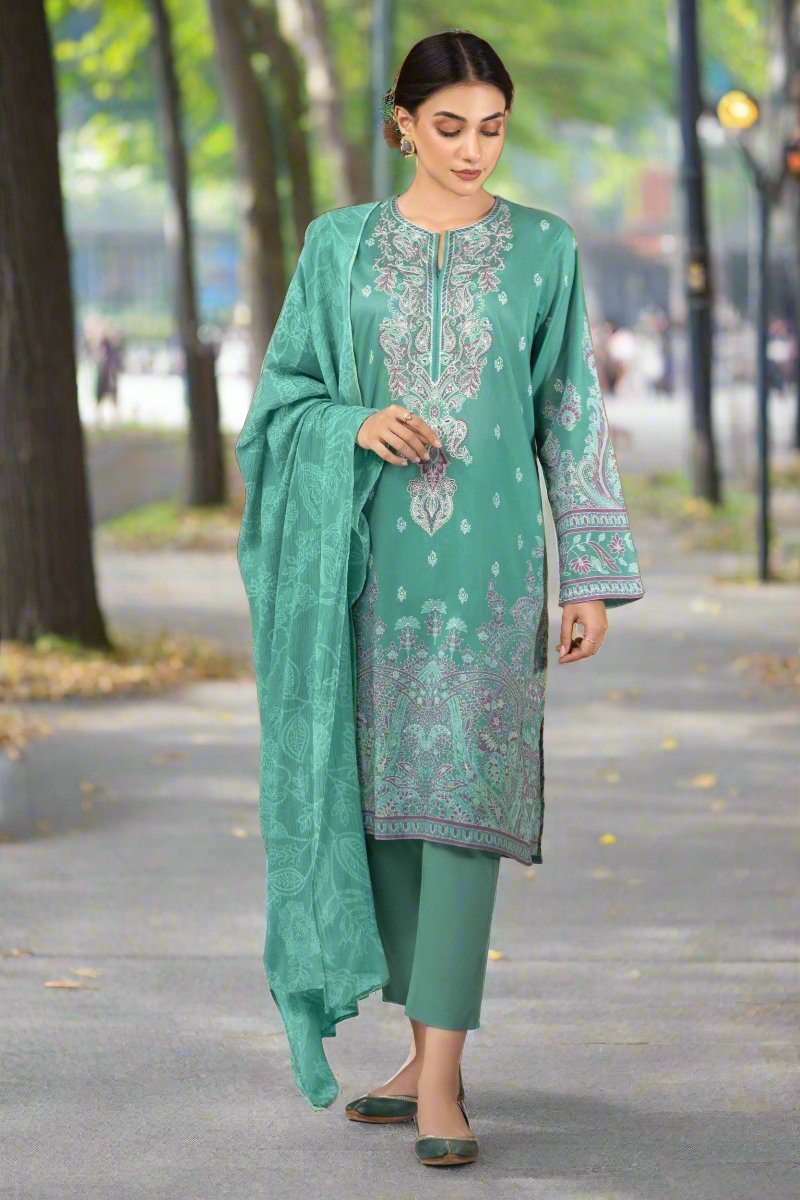 Limelight Embroidered Cambric Pakistani 3 Piece Suit LIM350-Designer dhaage