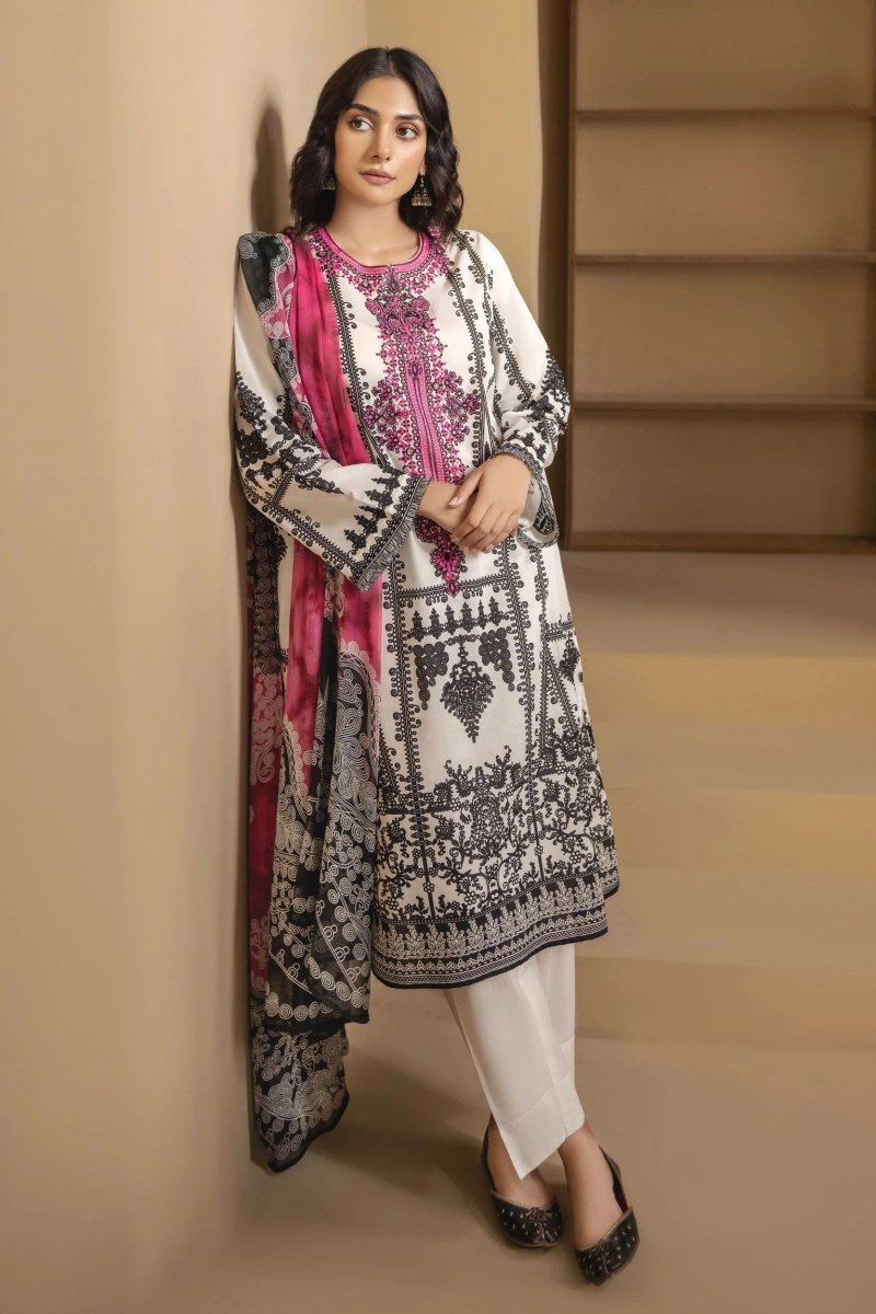 Limelight Embroidered Cambric Pakistani 3 Piece Suit LIM354-Designer dhaage