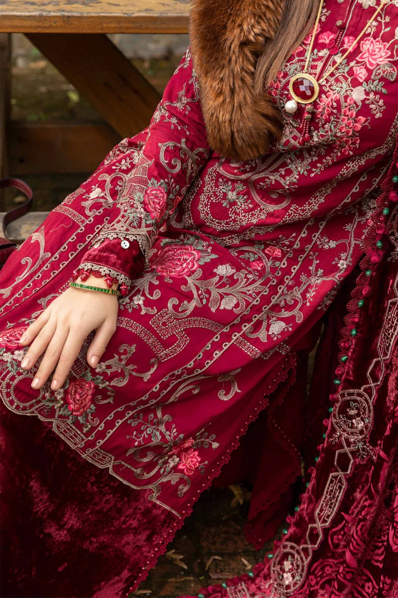 Maria B Luxury Linen Pakistani Suit MAR144 - Designer dhaage