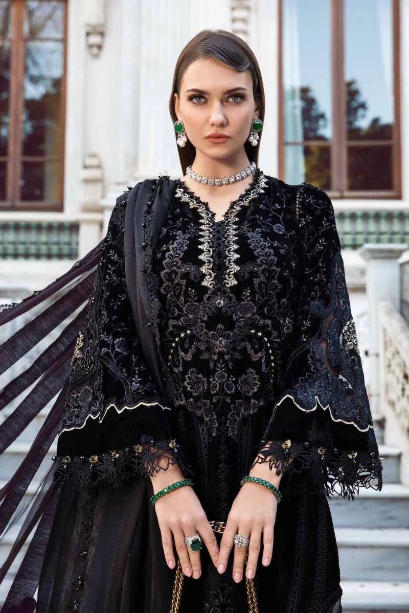 Maria B Luxury Velvet Pakistani Suit MAR143 - Designer dhaage