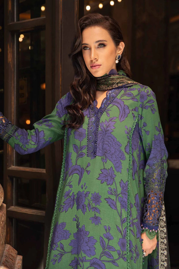 Maria B M Prints Cambric 3 Piece Suit 9B MAR149 - Designer dhaage