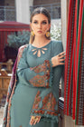 Maria B M Prints Linen 3 Piece Suit 6A MAR156 - Designer dhaage