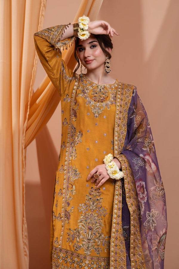 Mihrimah Luxury Raw Silk Pret MIH71 - Designer dhaage