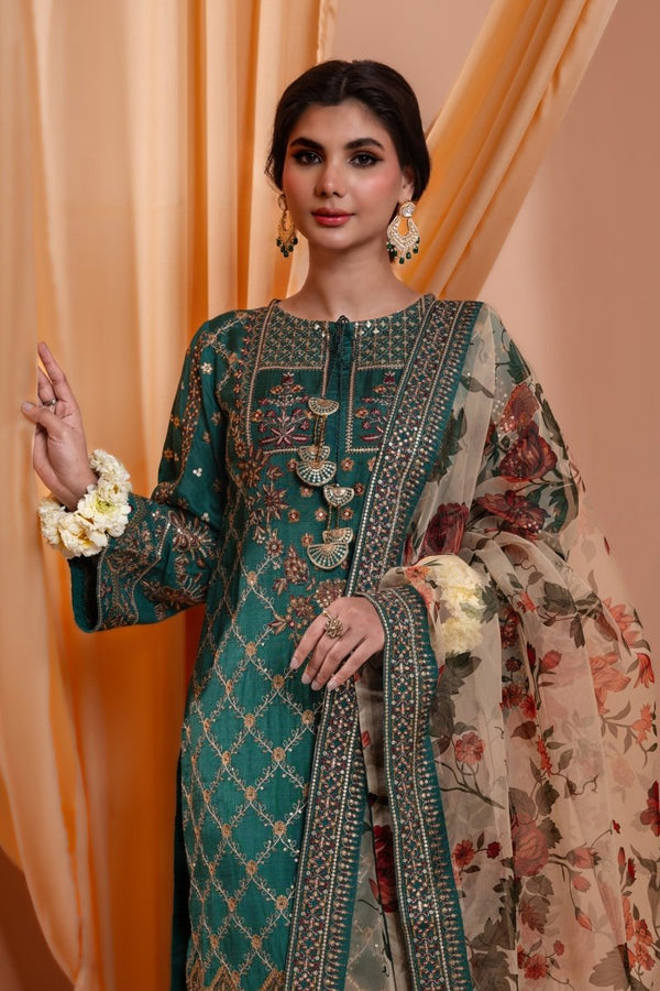 Mihrimah Luxury Raw Silk Pret MIH72 - Designer dhaage