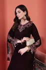 Mihrimah Luxury Velvet Wedding Wear Shalwar Kameez Wine MIH88 - Designer dhaage