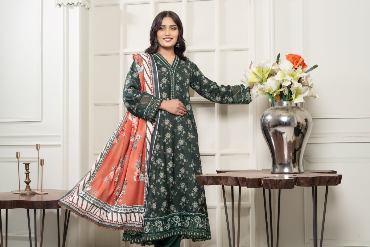 Munira Dhanak 3 Piece A Line Dress MUN616 - Designer dhaage